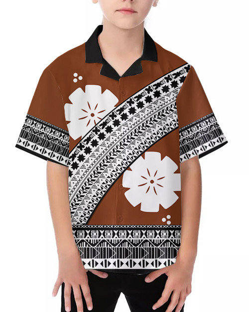 Fiji Hawaiian Shirt Masi Curve (Kid)