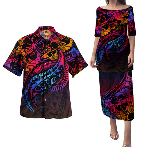 New Zealand Combo Puletasi And Shirt Rainbow Style