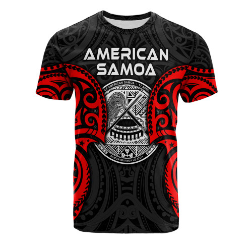 American Samoa Polynesian Custom Personalised T-shirt - American Samoan Spirit1