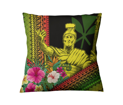 Hawaii Pillow Cover King Kamekameha Kanaka Maoli Polynesian Pattern