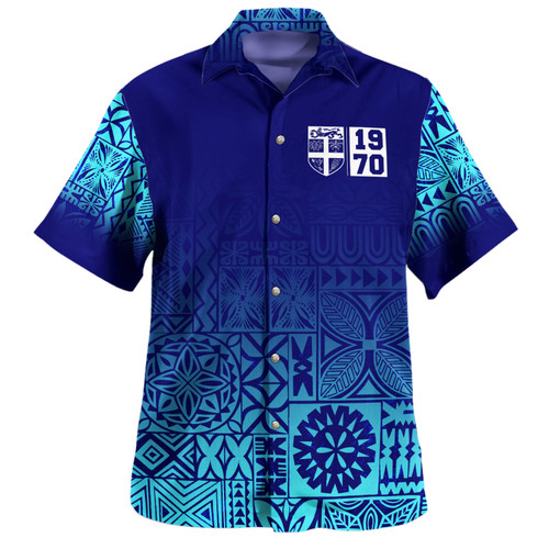Fiji Hawaiian Shirt Fiji Independence 1970 Tapa Style