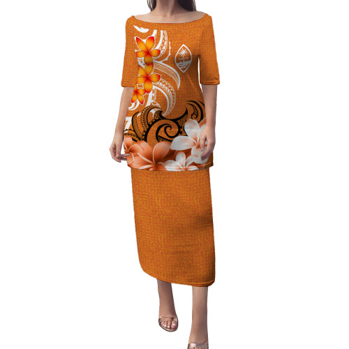 Guam Puletasi Floral Spirit Orange1