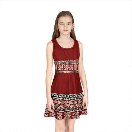 Fiji Girls Sleeveless Sundress Bula Tropical