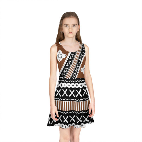 Fiji Girls Sleeveless Sundress Tapa Clothes