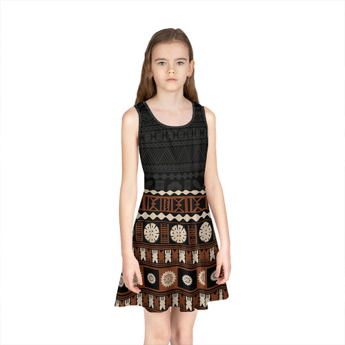 Fiji Girls Sleeveless Sundress Pattern Bula Traditional