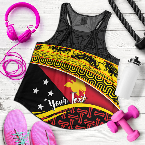 Papua New Guinea Custom Personalized Women Tank With Tribal Motif