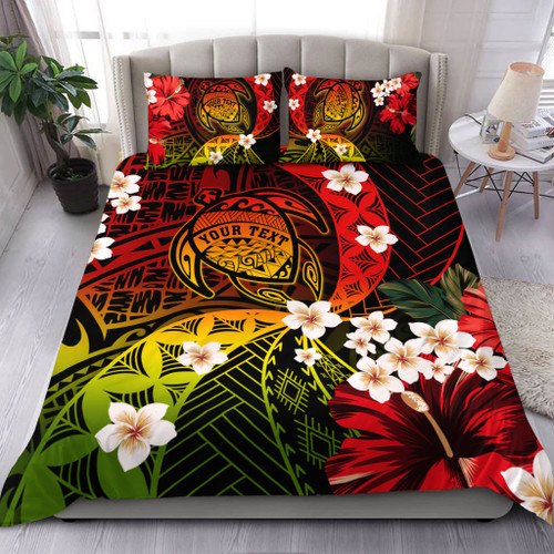 Hawaii Bedding Set Custom Turtle Style Reggae Tropical