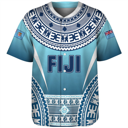 Fiji Baseball Shirt Pattern Traditional Circle Style