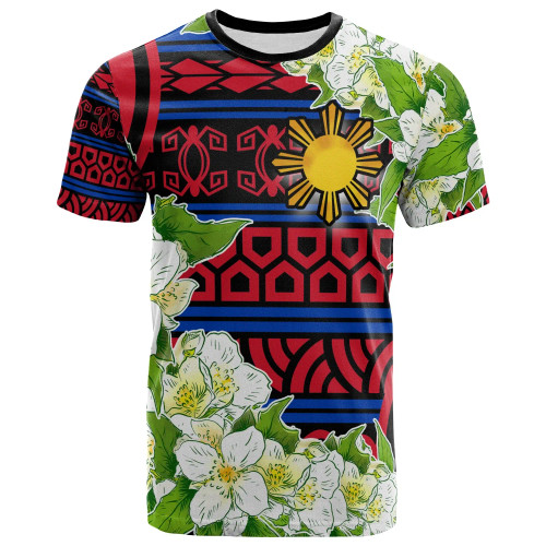 Philippines T-Shirt - Jasmine Flower Style 1