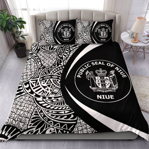 Niue Bedding Set Lauhala White Circle Style