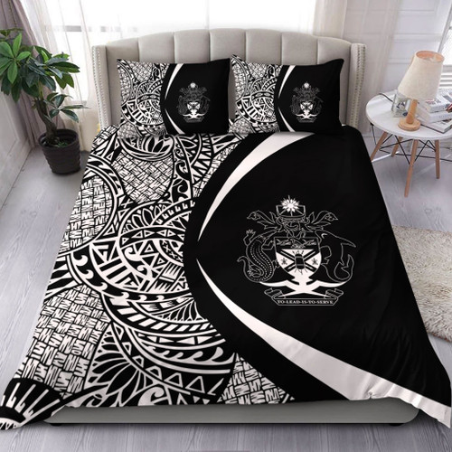 Solomon Islands Bedding Set Lauhala White Circle Style