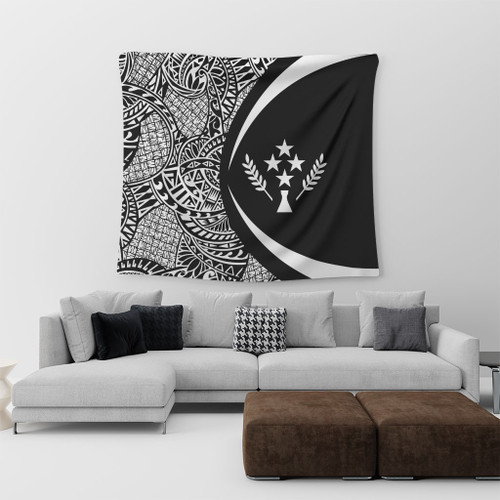 Kosrae Tapestry Lauhala White Circle Style