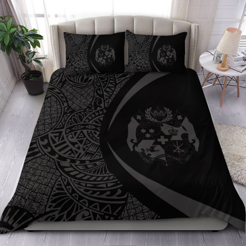 Tonga Bedding Set Lauhala Gray Circle Style
