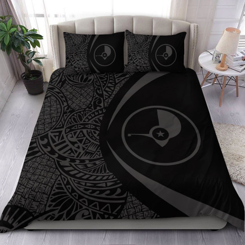 Yap State Bedding Set Lauhala Gray Circle Style