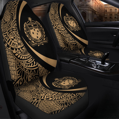 Samoa Car Seat Covers Lauhala Gold Circle Style