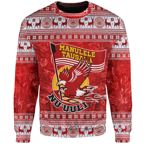 American Samoa Sweatshirt Nu'uuli Christmas Style