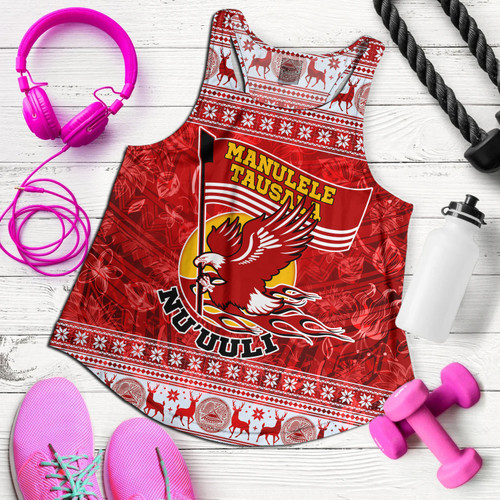 American Samoa Women Tank Nu'uuli Christmas Style