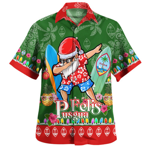 Guam Hawaiian Shirt Felis Pusgua Tropical Xmas Patterns