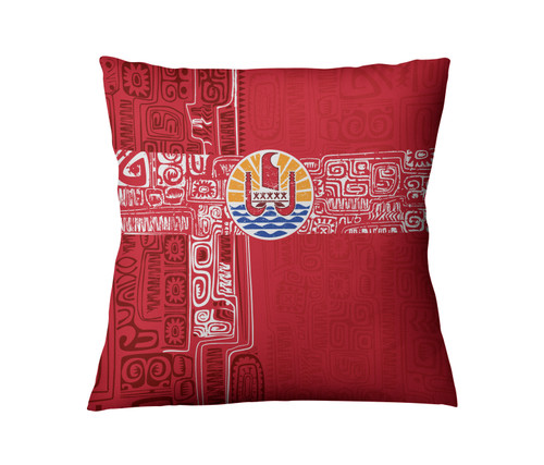 Tahiti Pillow Cover French Polynesia Pattern Vintage Style
