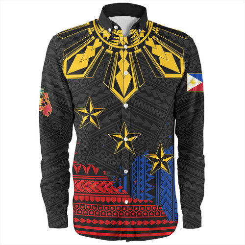Philippines Filipinos Long Sleeve Shirt Tribal Sport Style