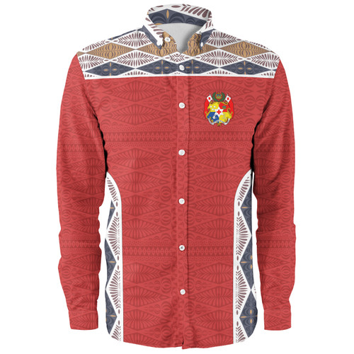 Tonga Hoodie Tribal Pattern Coat Of Arms Of Tonga