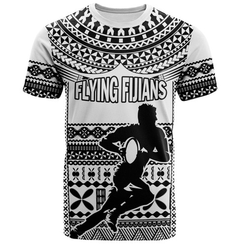 Fiji T-Shirt Flying Fijians Rugby Tribal Pattern 2023