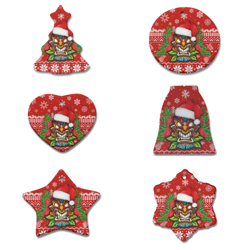 Hawaii Ceramic Ornament Christmas Tiki Mask
