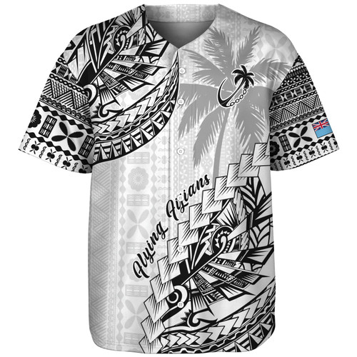 Fiji Baseball Shirt Flying Fijians Polynesian Pattern 2023