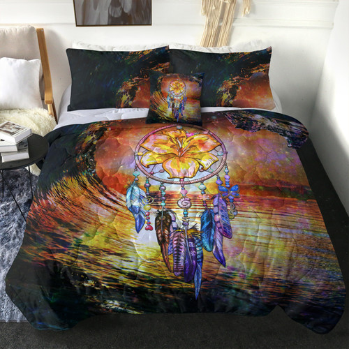 Hawaii Comforter Hibiscus Dreamcatcher Wales Night