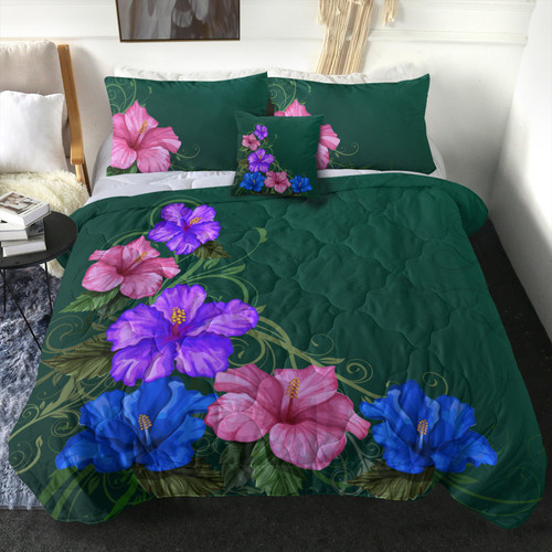 Hawaii Comforter Hibiscus More Colorful