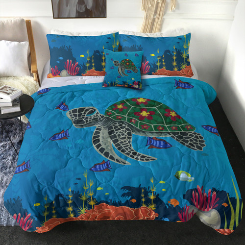 Hawaii Comforter Sea Cartoon