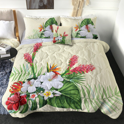 Hawaii Comforter Wonderful Hibiscus Flower