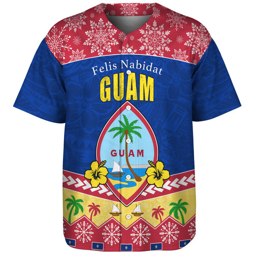 Guam Baseball Shirt Felis Nabidat Polynesian Style