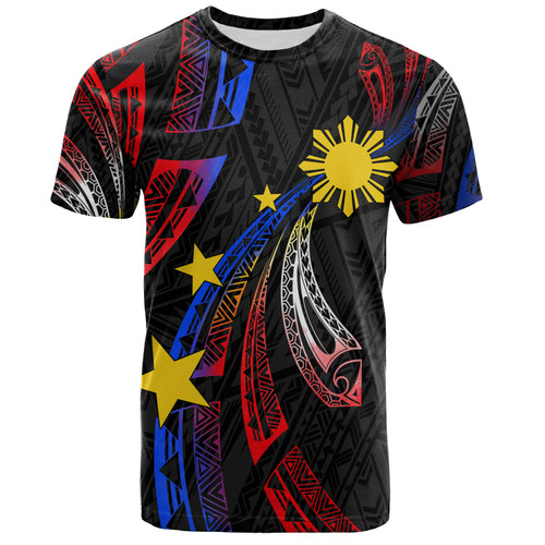 Philippines Filipinos T-Shirt Tribal Pattern Filipinos Sun