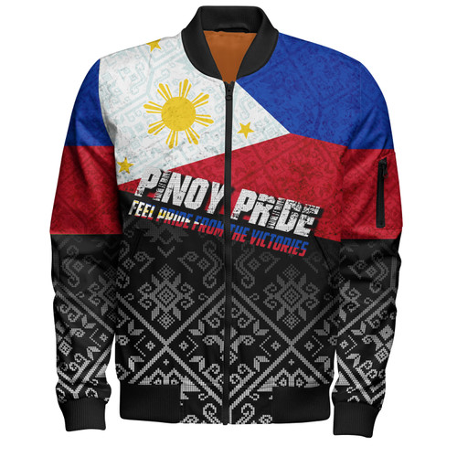 Philippines Filipinos Bomber Jacket Pinoy Pride Grunge Style