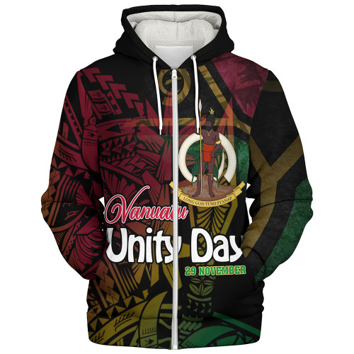 Vanuatu Sherpa Hoodie Vanuatu Unity Day