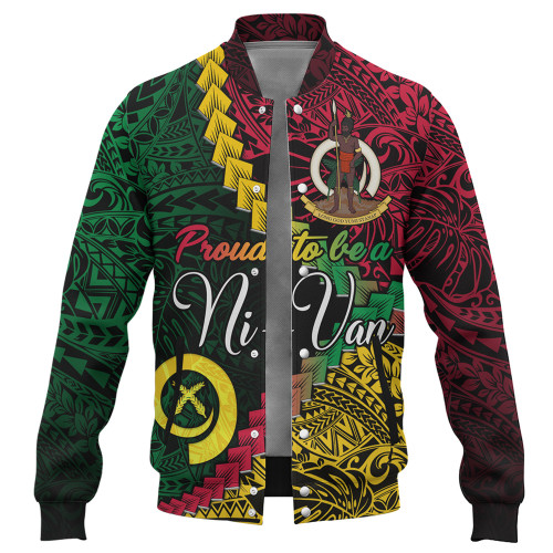 Vanuatu Baseball Jacket Proud To Be A Ni-van