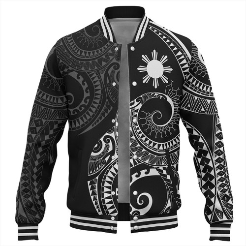 Philippines Filipinos Baseball Jacket Sun Tribal Tattoo Design