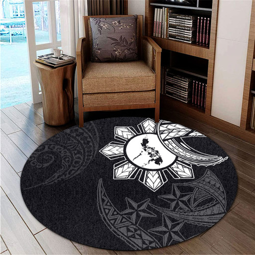 Philippines Filipinos Round Rug Tribal Sun In My Heart