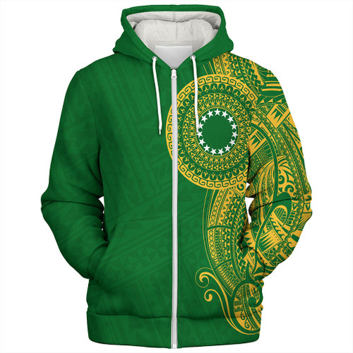 Cook Islands Sherpa Hoodie Tribal Tattoo Circle