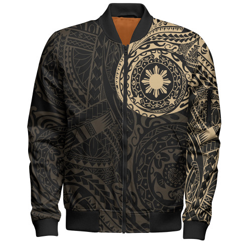 Philippines Filipinos Polynesian Tattoo Style Bomber Jacket1