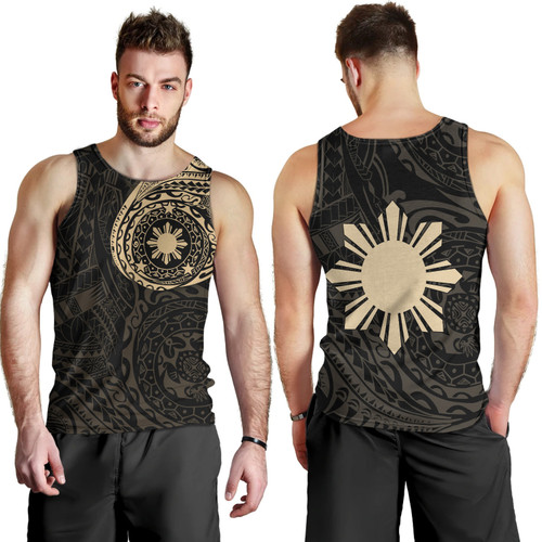 Philippines Filipinos Polynesian Tattoo Style Tank Top1