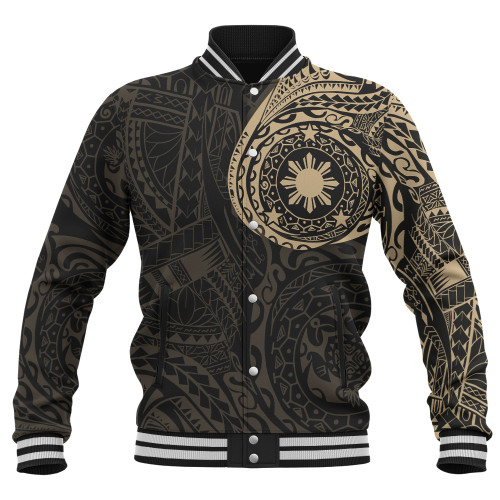 Philippines Filipinos Polynesian Tattoo Baseball Jacket1