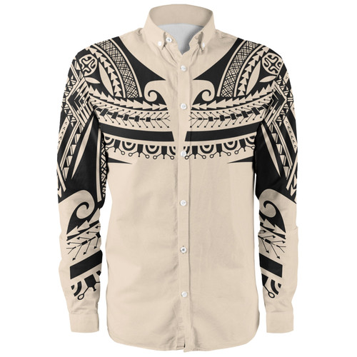 Hawaii Custom Personalised Long Sleeve Shirt Polynesian Tattoo Style