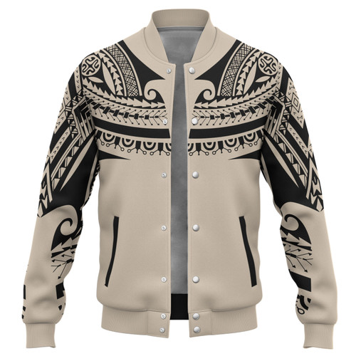 Hawaii Custom Personalised Baseball Jacket Polynesian Tattoo Style