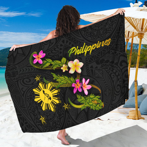 Philippines Filipinos Sarong Philippines Sun And Map Plumeria Tribal
