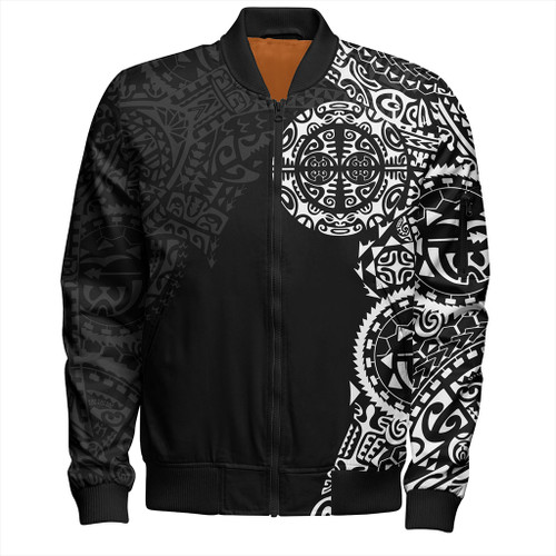 Tahiti Bomber Jacket Tribal Tattoo