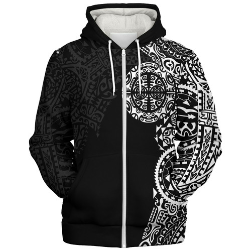 Tahiti Sherpa Hoodie Tribal Tattoo