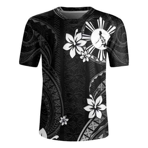 Philippines Filipinos Rugby Jersey Philippines White Hibiscus Flowers Tribal Pattern