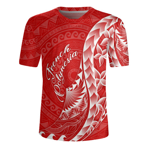 French Polynesia Custom Personalised Rugby Jersey Coat Of Arms Tribal Patterns Style
